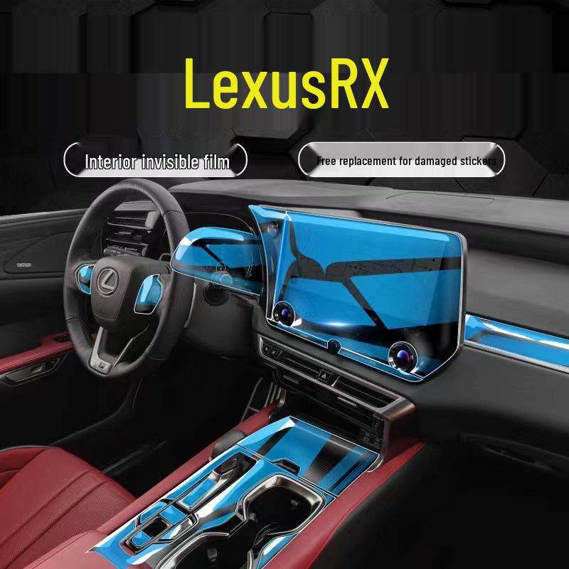 Lexus RX350h Center Console Screen Protector: Interior Film for 2023-2024 Models