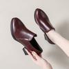 Black Leather Shoes Are Comfortable To Work, Professional Work Shoes, Summer Mother Soft Sole Soft Leather Deep Mouth Single Shoes, Commuting Versatil