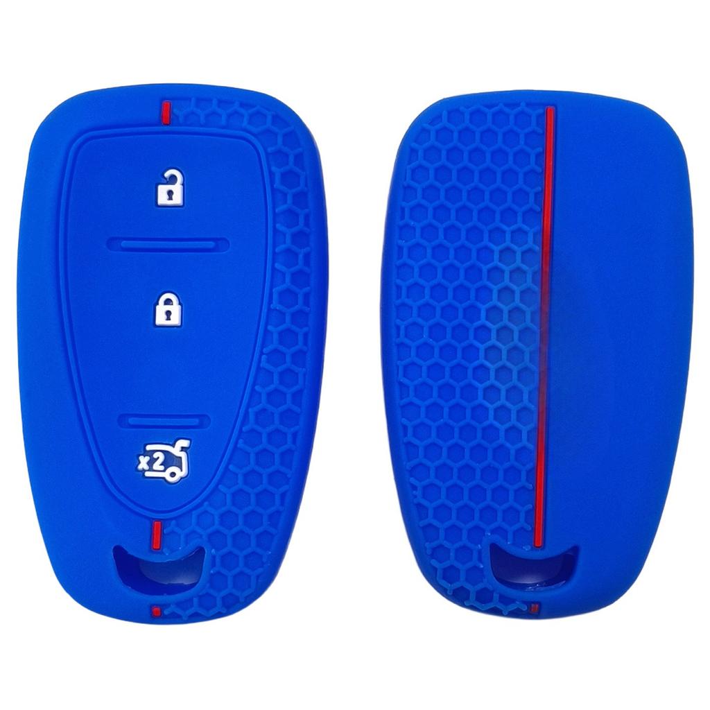 Rubber Car Key Fob Cover Silicone Protector Case for Chevrolet 2015 Cruze Epica Captiva Ecruits SAIL Aveo 3button Key Accessory
