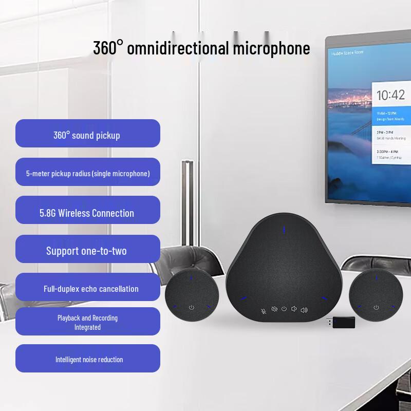 Sunghua Vision SH-M6WEX 5.8G Wireless Omnidirectional Conference Microphone (CN version)
