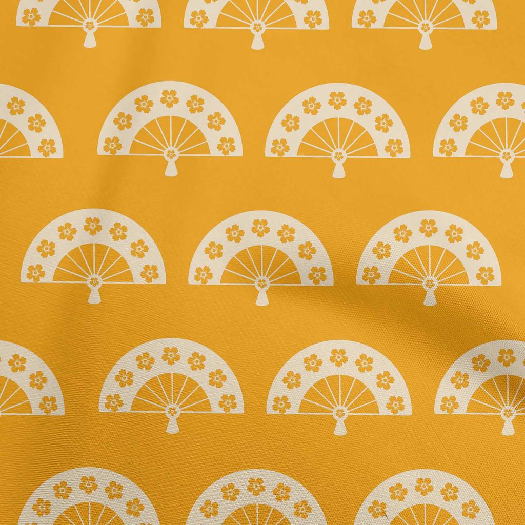 oneOone Cotton Flex Dark Beige Fabric Asian Japanese Diy Clothing Quilting Fabric Print Fabric By Yard 40 Inch