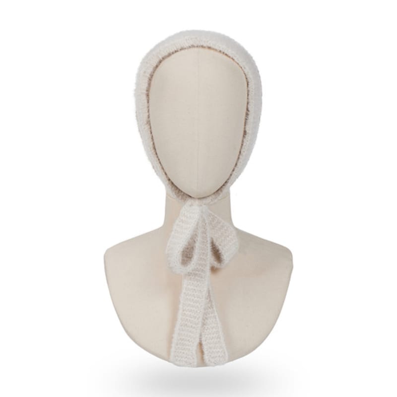 VARZAR VAZAL LABEL KNIT BANDANA CREAM