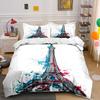 Eiffel Tower with Splashes. Bedding Sets Duvet Cover Sets Duvet Covers Pillowcases(1 * Duvet Cover 2 * Pillowcases Without Duvet Insert)