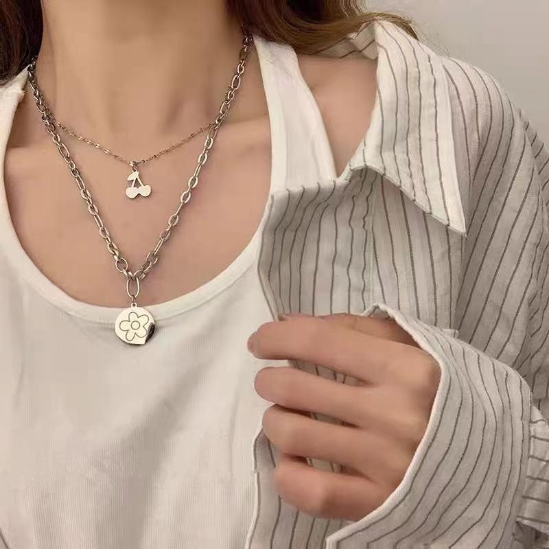 Pearl Butterfly Choker Punk Retro Cross Clavicle Chain Multilayer Necklace Gift Pearl Butterfly Choker Punk Retro Cross Clavicle Chain Multilayer Necklace Gift