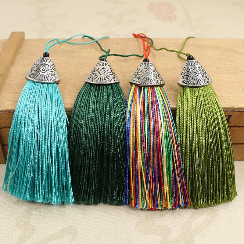 5Pcs 8cm Fish Mouth Tassel - DIY Fringe Trim for Handbag Fragrant Sachet Chinese Traditional Decorative Pendant for Costume Fan