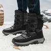 Winter Couple Cotton Shoes Plush Warm Snow Boots Outdoor Non-slip Hiking Boots Waterproof Mid-calf Boot 2025New Winter Men Boots