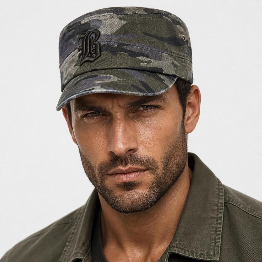 Verstellbare Baseballkappe Atmungsaktive Herren-Sonnenkappe Bequeme Camouflage-Kappe