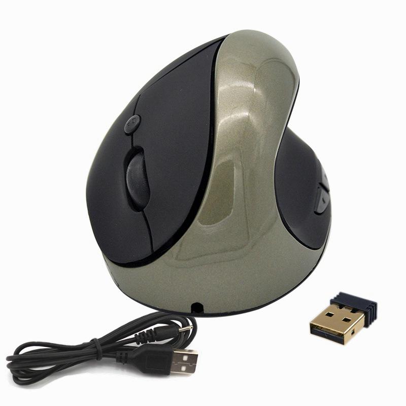 Wireless Charging Vertical Mouse Ergonomics Wireless Upright Photoelectric Built-in Lithium Battery Charging Mouse