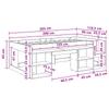 Kids Bed Frame with Storage Space Artisan Oak 90 x 200 cm