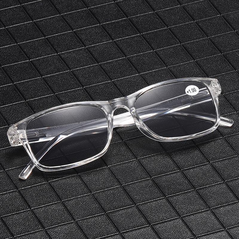 Fashion Trend Reading Sunglasses Classic Square Frame Gray Lens Long Vision Sunglasses Neutral Outdoor UV Protection Glasses