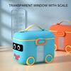 Scatola porta cibo per animali domestici Design a bilancia Forma di auto Contenitore porta cibo per cani e gatti con manico in silicone Articoli per animali domestici