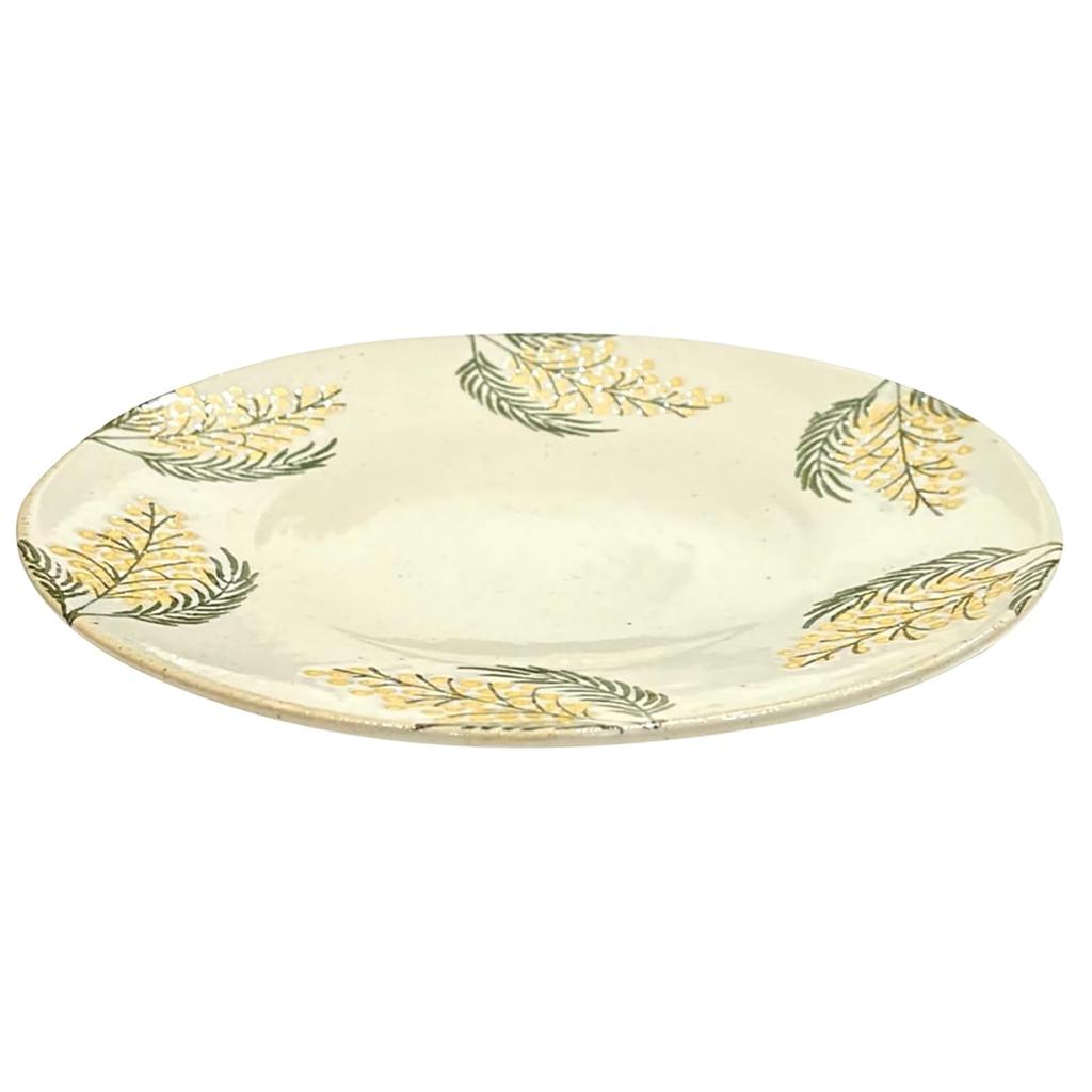 24to3 Nishitomi Ceramics Hasami Ware Side 17cm Mimosa Made In Japan by Isayama 479868 Dish, Plate, Approx. (5.5 Inches), Design, Seito,