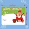 Cute Christmas Gift Stickers - Glossy Surface,Paper Bag&Closure&Name Stickers,Can Write Christmas Packaging Gift Stickers Labels