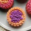 150g Cute Flower Shape Pastry Moulds Dessert Mold Dessert Mould Hand Pressure Tool Plastic Material Baking Accessories