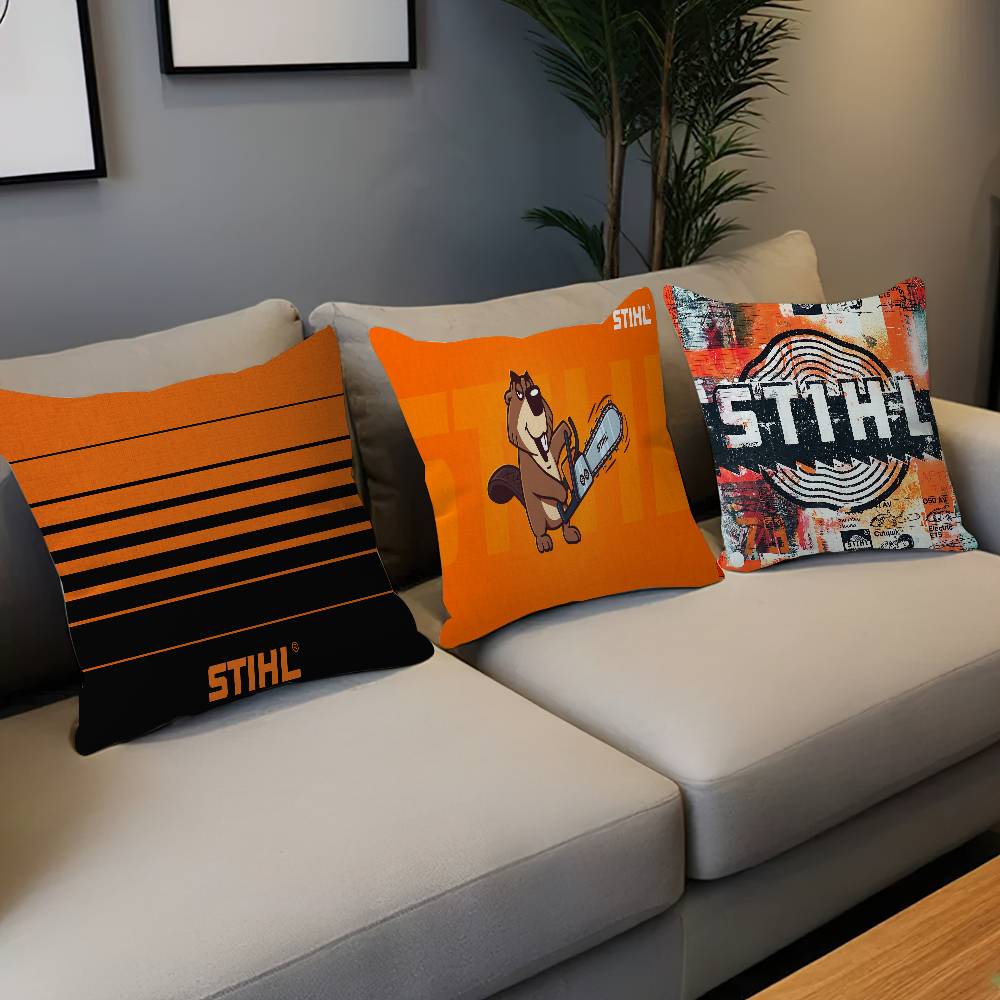 Stihl Logo Aufgedruckte Kissenhülle Design Kissenbezug Dekoration Feiertagsdekoration