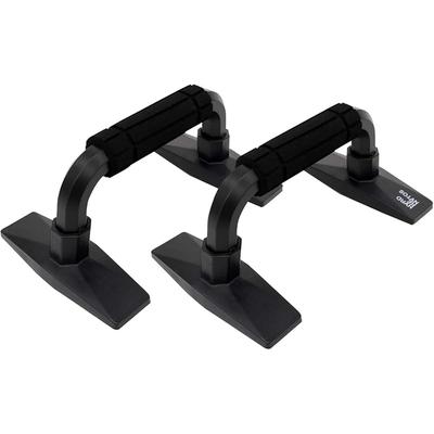 MRG Push-Up Bar, 350kg Weight Capacity, Non-Slip, Strength Training, Black (Black)