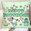 New Double-sided Pillow with Happy Birthday Text for Students To Use As A Pillow To Give Their Girlfriends A DIY Gift