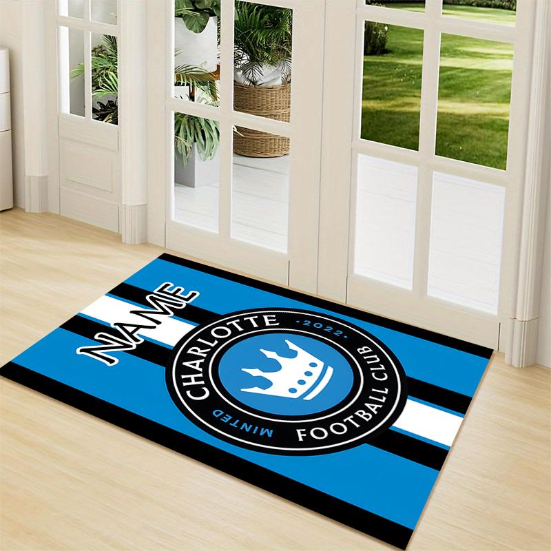 Custom Name River Plate Crest Carpet Rug Customizable Soft Washable Anti-Slip Home Living Room Sofa Mats Personalized Rug. 0909255