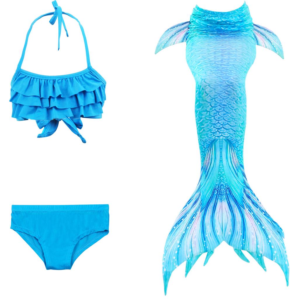 Costume da bagno da bambina sirena costume a coda di sirena costume da sirena bikini costume da bagno donna