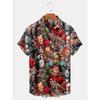 Camisas con Estampado de Anime Japonés Verano 2023 Nueva Camisa para Hombre Impresión 3D Estampado de Terror Ropa Hawaiana Diseño Personalizado Top para Hombre