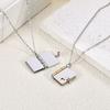 Love Open and Close Book Pendant Necklace Romantic