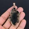 Black Tourmaline Black Onyx Gemstone Pendant | Oxidized Pure Copper Pendant Jewelry | Necklace Pendant | Handmade Copper Pendant Jewelry Gift For