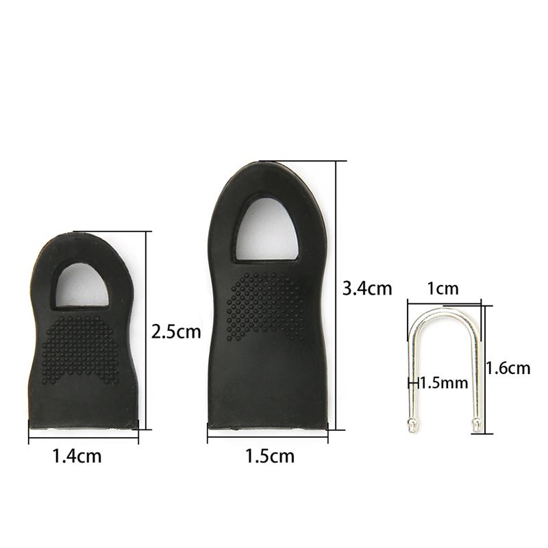 4Pcs Replacement Zipper Pull Puller End Fit Rope Tag Clothing Zip Fixer Broken Buckle Zip Cord Tab Bag Suitcase Tent Backpack