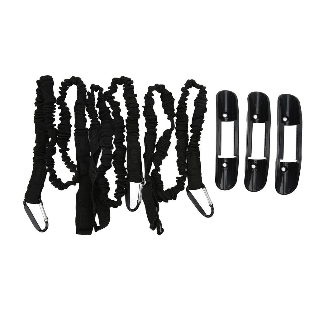 3Pack Kayak Paddle Bungee Lanyard Elastic Leash Paddle Holder Clip for Canoe Inflatable Plastic Boat