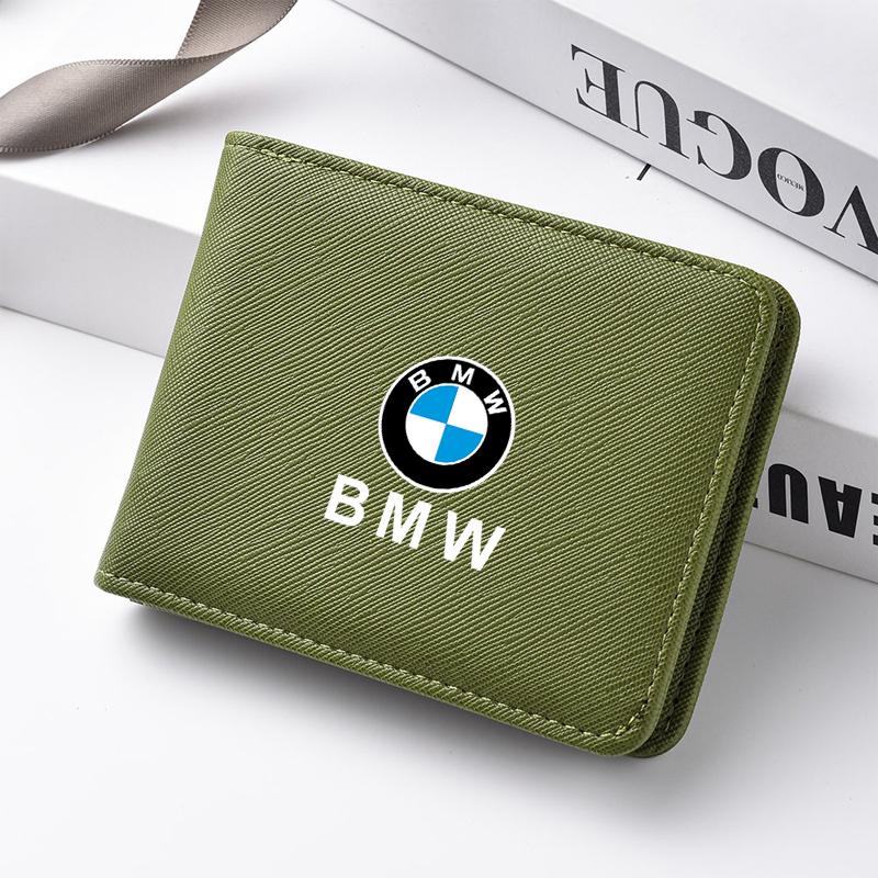 Fashion Car Men Coin Purse Wallet Multi Card Slot Credit Purse For BMW X1 X3 X5 X6 1 2 3 5 7 Series F15 F16 F20 F22 F30 F32 G30 xkhr50