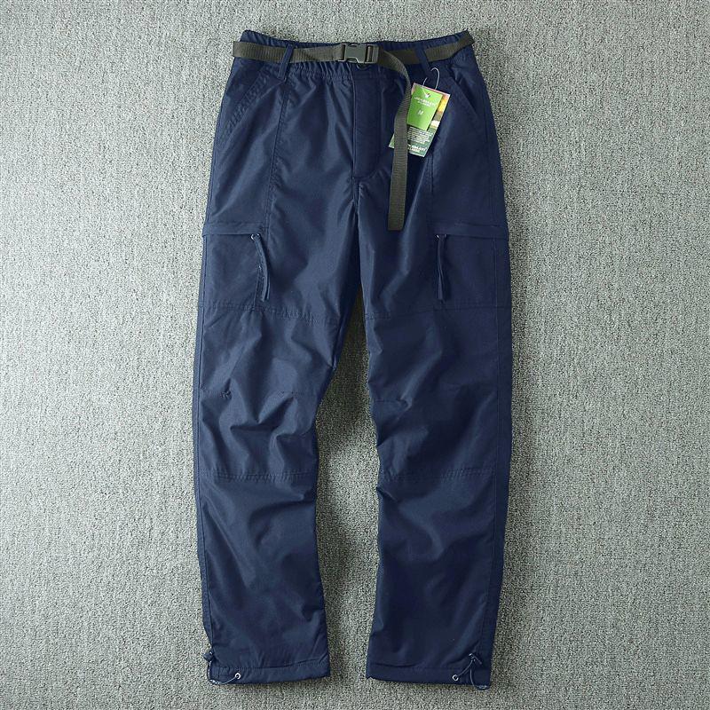 Men's Fleece-Lined Winter Ski Pants: Windproof, Waterproof, Thick Softshell for Cold Weather