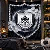 Wall Hanging Tapestry Burnley Football Print Cloth for Living Room Bedroom Home Decor