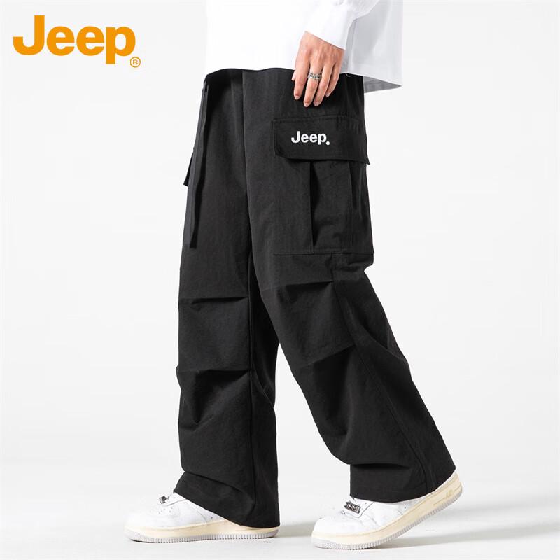 JEEP Men's Loose Straight Fit Cargo Pants