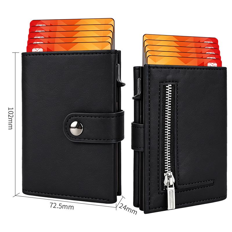 RFID Men's Anti-theft Aluminum Alloy Multi-card Credit Card Holder