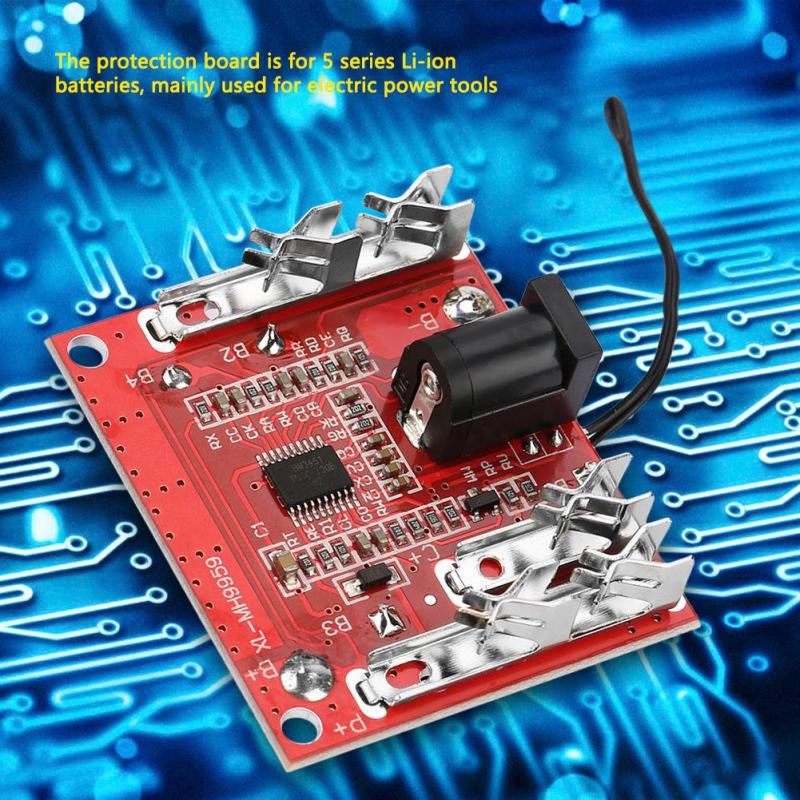 Tragbare Schutzplatine für elektrische Geräte Li-Ion 46*40 mm 5S 18/21 V 20 A Tragbare Schutzplatine für elektrische Geräte Li-Ion 46*40 mm 5S 18/21 V 20 A