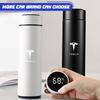 500ml Smarte Auto-Thermosflasche Temperatur Edelstahl Reisebecher Emblem für TM3 TMX Model 3 X S 2016-2023 Model Y Aufkleber