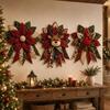 Pre-Cut Fabric Strips Patchwork Bow Sewing Set Quilted Christmas Hanging Kit  Christmas Party