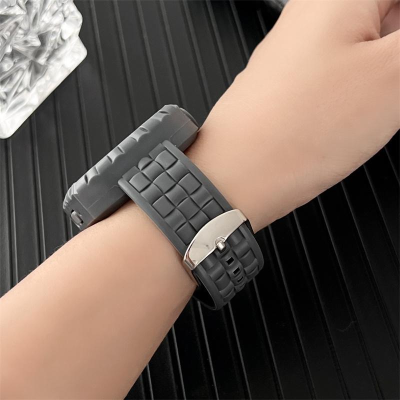 Silicone Watch Strap+Case for Apple Watch Ultra Band 49mm 45mm 41mm 44mm 40mm Sport Bracelet Cover Bumper iWatch 9 8 Se 7 6 5 4