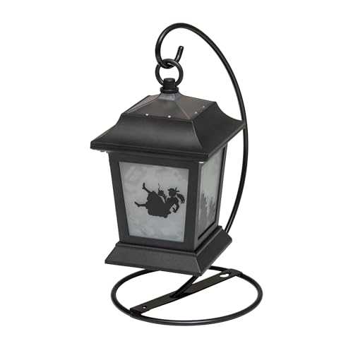 Takasho Solar Light Outdoor Alice Silhouette Lantern Black Garden Light Outdoor Indirect Lighting Waterproof Alice in Wonderland Resin/Glass/Steel TA-