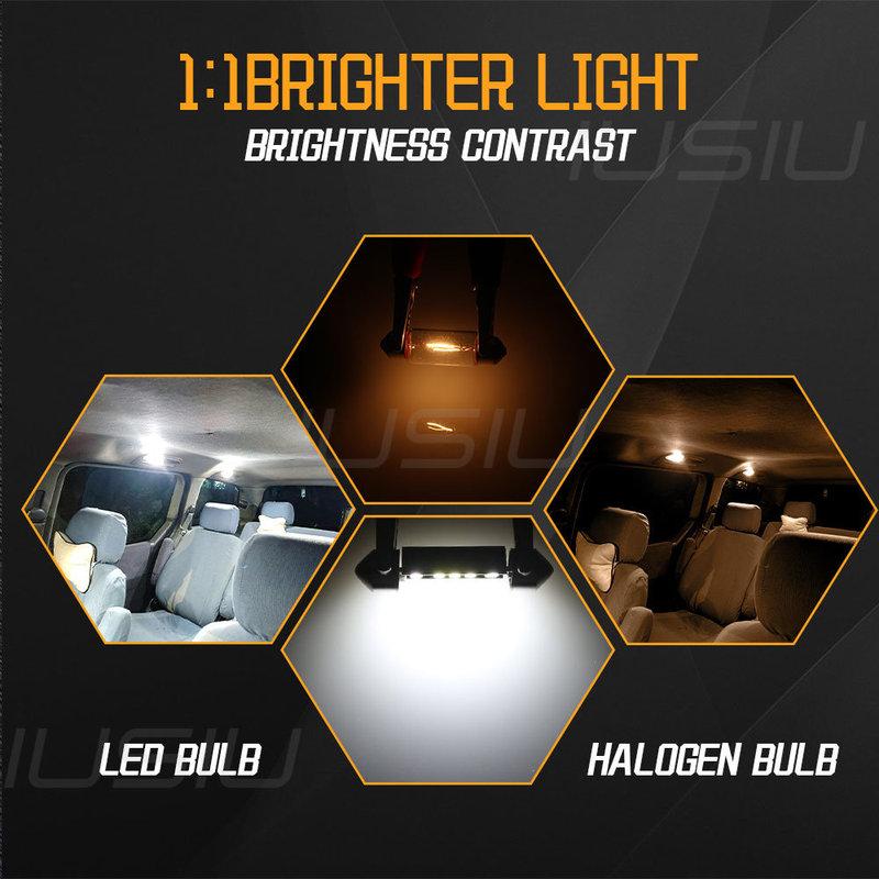 IUSIU 2PCS C5W C10W 31mm Led Festoon Bulb 36mm 39mm 41mm 31 mm SV8.5 Car Light Interior Reading Door Dome Trunk Signal Lamp 12V