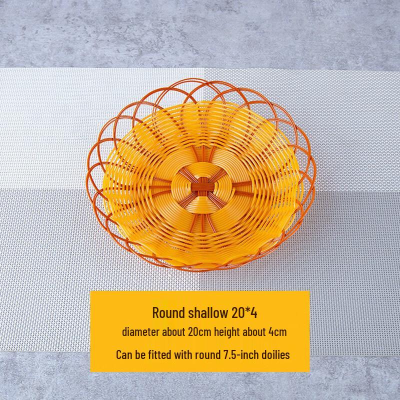 Chinese Style Imitation Rattan Snack Basket