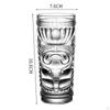 Elegant Gothic Tea Glass Set for Halloween Party Decor - 420ml Capacity