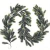 1Pc Holiday Decoration Soft Glue Pine Needle Cypress Pine Leaf Simulation Rattan Wall Hanging, Used for Outdoor Holiday Ceremony Decoration