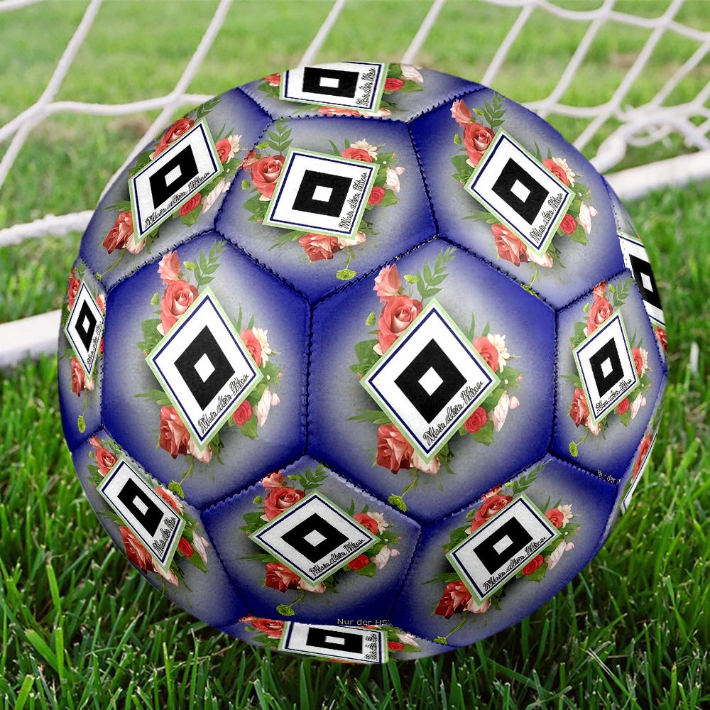 Hamburger SVIndoor Soccer Ball Colorful All Ages Machine Stitched PVC Competition Ready Durable High-Bounce
