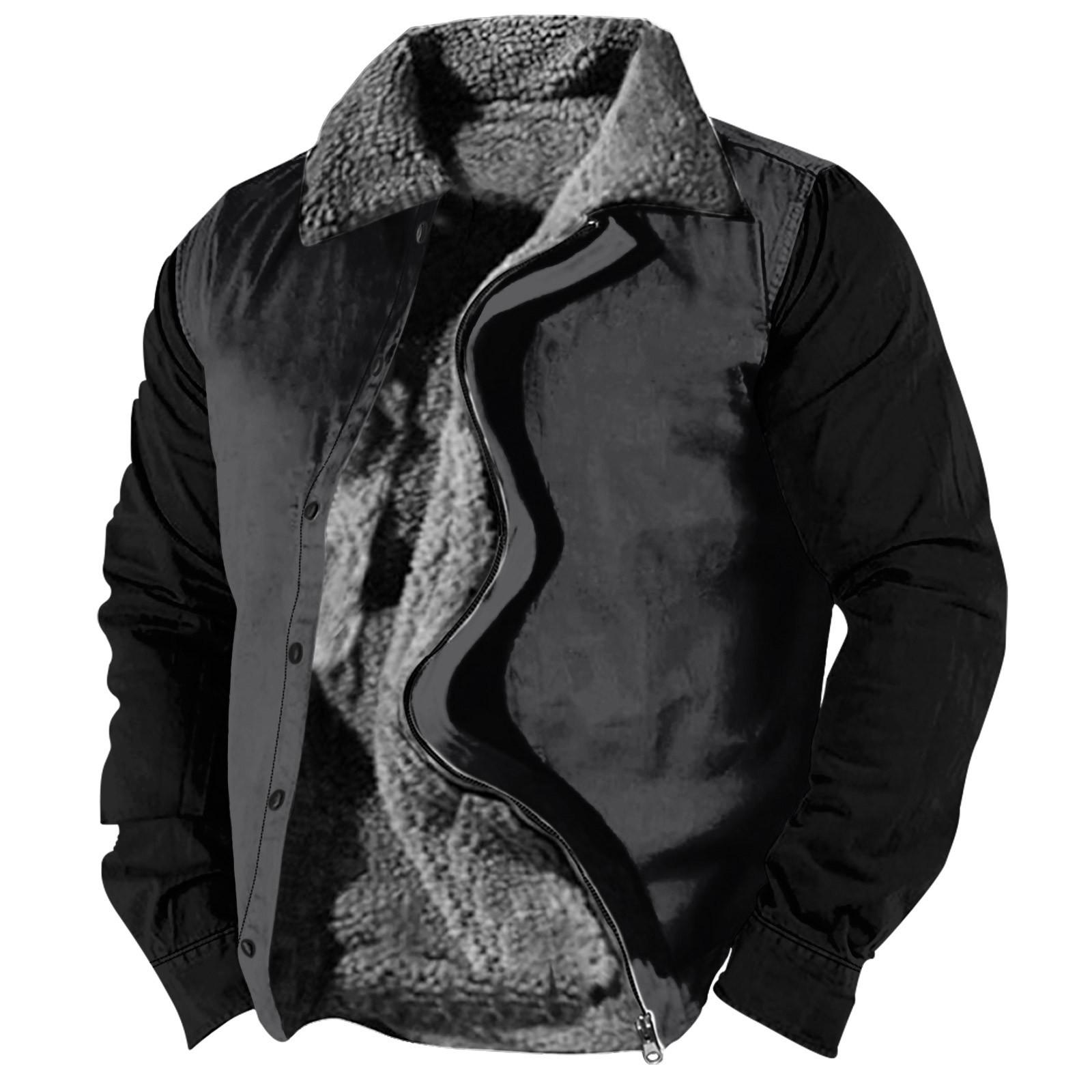 

Мужская зимняя Повседневная куртка на пуговицах с длинным рукавом и принтом на Хэллоуин, толстое пальто XXXXXL