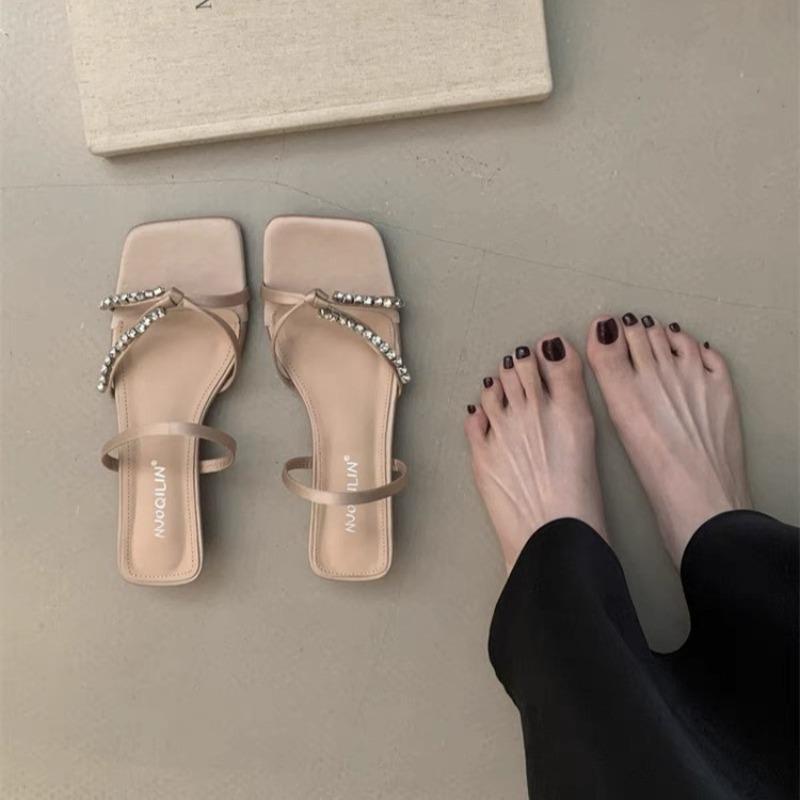 

Fashion New Fashion Ladies Shoes Open Toe Women s Slippers Summer Outdoor Dress Elegant Comfortable Best Seller High Heels Zapatos Mujer 40