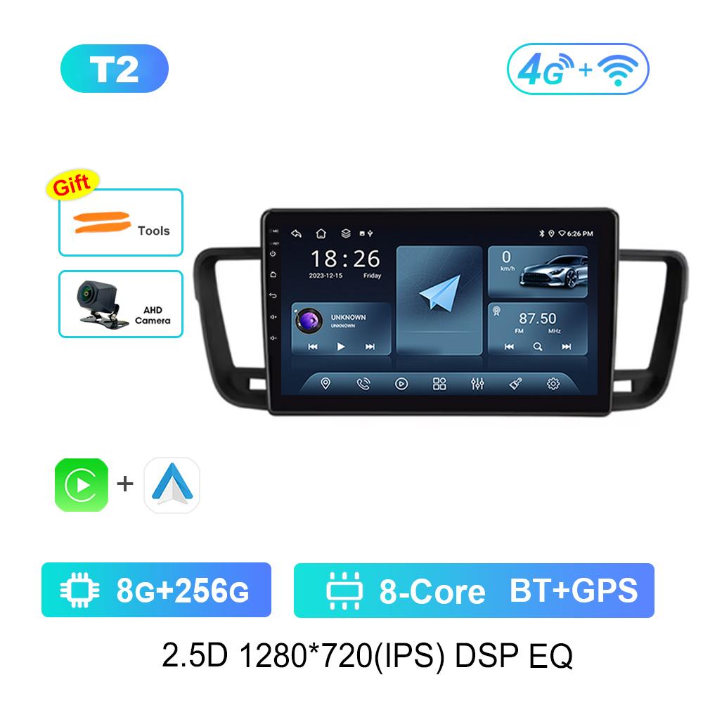 Wireless Carplay Car Video Multimedia player GPS Navi for Peugeot 508 2011 - 2018 WiFi Android Intelligent System 4G IPS Screen