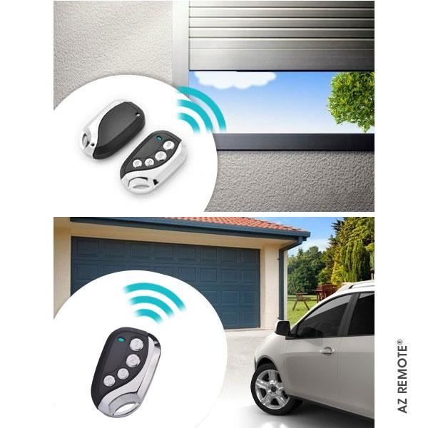 SHOP-STORY - Set of 4 - Universal Copying Remote Control Az Remote 433.92 Mhz Gate Garage Alarm Light - FR Instructions