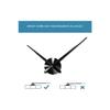 3d Black Wooden Roman Numeral Decorative Large Size Wall Clock