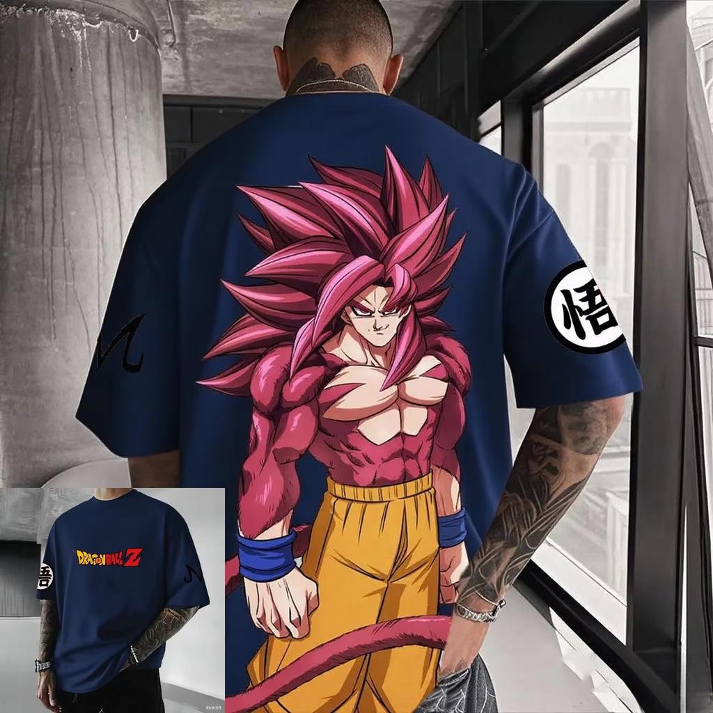 2026 New Hot Summer New Dragon Ball Super Saiyan Goku T-Shirt Men Women Gothic Cotton T-shirts Print Crew Neck Short Sleeve Casual T Shirt