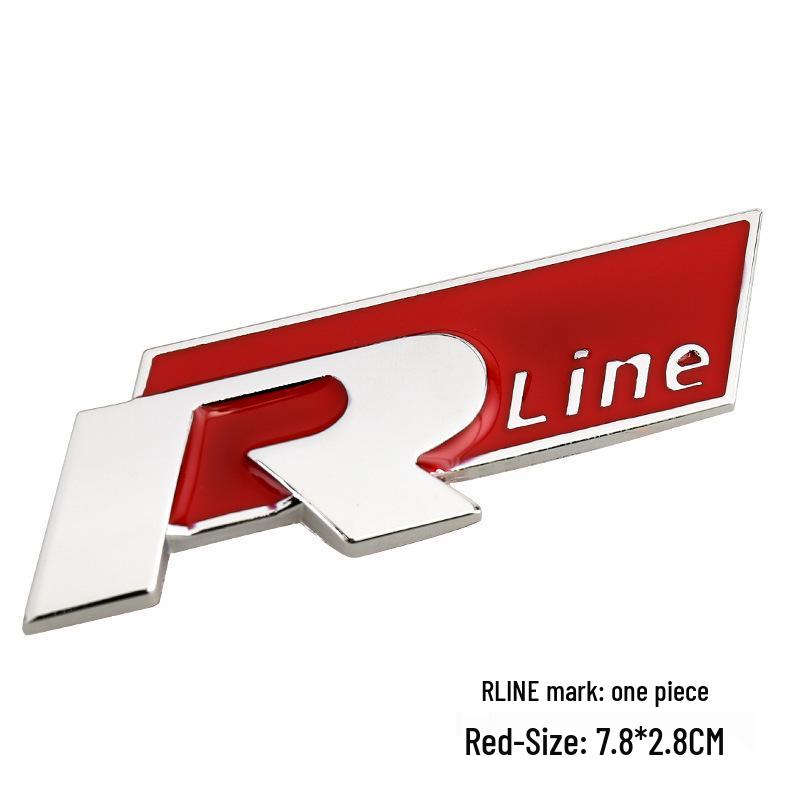 Compatible avec Volkswagen R-line: Autocollant Grille Métallique pour Modèle Dazhong Rline
